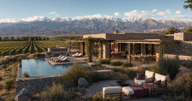 Mendoza entre vi�edos, una pausa en Valle de Uco.